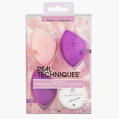 Real Techniques Glow Essentials: Sponges & Cleansing Kit