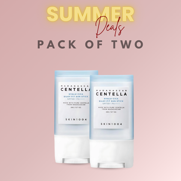 Pack Of Two : Skin1004  Madagascar Centella Hyalu Cica Silky Fit Sun Stick 20g