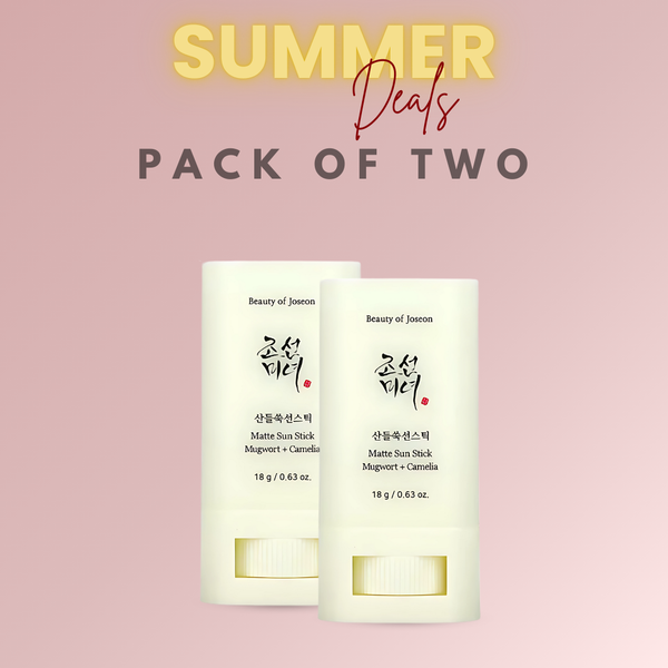 Pack of Two : Beauty of Joseon Matte sun stick : Mugwort + Camilia 18g